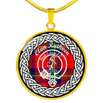 Ruthven Tartan Gold Circle Necklace,Gold Necklace,Gold Necklace For Women,Necklaces Jewelry For Women,Silver Circle Necklace,Silver Necklace,Sterling Silver Necklace,Tartan Crest Circle Necklaces,tartan jewelry necklace,tartan necklaces,tartan plaid necklace