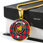 MacTavish Clan Scotland Tartan Plaid Circle Pendant Necklace Jewelry Gift For Women,Gold Circle Necklace,Gold Necklace,Gold Necklace For Women,Necklaces Jewelry For Women,Silver Circle Necklace,Silver Necklace,Sterling Silver Necklace,Tartan Crest Circle Necklaces