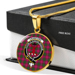 Crawford Clan Scotland Tartan Plaid Circle Pendant Necklace Jewelry Gift For Women,Gold Circle Necklace,Gold Necklace,Gold Necklace For Women,Necklaces Jewelry For Women,Silver Circle Necklace,Silver Necklace,Sterling Silver Necklace,Tartan Crest Circle Necklaces