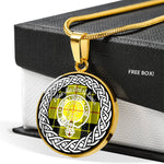 MacLead Of Lewis Crest Tartan Crest Circle Necklaces, Necklaces Jewelry For Women, Gold Circle Necklace, Silver Circle Necklace, Gold Necklace, Silver Necklace, Gold Necklace For Women, Custom Necklace, Sterling Silver Necklace