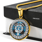 Angus Crest Tartan Crest Circle Necklaces, Necklaces Jewelry For Women, Gold Circle Necklace, Silver Circle Necklace, Gold Necklace, Silver Necklace, Gold Necklace For Women, Custom Necklace, Sterling Silver Necklace