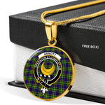 Arnott Clan Scotland Tartan Plaid Circle Pendant Necklace Jewelry Gift For Women,Gold Circle Necklace,Gold Necklace,Gold Necklace For Women,Necklaces Jewelry For Women,Silver Circle Necklace,Silver Necklace,Sterling Silver Necklace,Tartan Crest Circle Necklaces