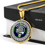 Dundas Crest Tartan Crest Circle Necklaces, Necklaces Jewelry For Women, Gold Circle Necklace, Silver Circle Necklace, Gold Necklace, Silver Necklace, Gold Necklace For Women, Custom Necklace, Sterling Silver Necklace