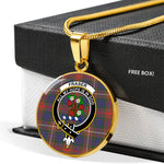 Fraser Hunting Modern Clan Scotland Tartan Plaid Circle Pendant Necklace Jewelry Gift For Women,Gold Circle Necklace,Gold Necklace,Gold Necklace For Women,Necklaces Jewelry For Women,Silver Circle Necklace,Silver Necklace,Sterling Silver Necklace,Tartan Crest Circle Necklaces