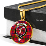 MacRae Modern Clan Scotland Tartan Plaid Circle Pendant Necklace Jewelry Gift For Women,Gold Circle Necklace,Gold Necklace,Gold Necklace For Women,Necklaces Jewelry For Women,Silver Circle Necklace,Silver Necklace,Sterling Silver Necklace,Tartan Crest Circle Necklaces