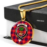 Hamilton Modern Clan Scotland Tartan Plaid Circle Pendant Necklace Jewelry Gift For Women,Gold Circle Necklace,Gold Necklace,Gold Necklace For Women,Necklaces Jewelry For Women,Silver Circle Necklace,Silver Necklace,Sterling Silver Necklace,Tartan Crest Circle Necklaces