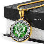 Boyle Crest Tartan Crest Circle Necklaces, Necklaces Jewelry For Women, Gold Circle Necklace, Silver Circle Necklace, Gold Necklace, Silver Necklace, Gold Necklace For Women, Custom Necklace, Sterling Silver Necklace