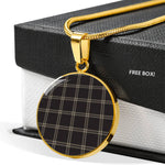 Etermity Clan Scotland Tartan Plaid Circle Pendant Necklace Jewelry Gift For Women,Gold Circle Necklace,Gold Necklace,Gold Necklace For Women,Necklaces Jewelry For Women,Silver Circle Necklace,Silver Necklace,Sterling Silver Necklace,Tartan Crest Circle Necklaces