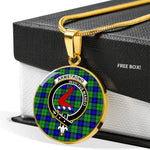Armstrong Clan Scotland Tartan Plaid Circle Pendant Necklace Jewelry Gift For Women,Gold Circle Necklace,Gold Necklace,Gold Necklace For Women,Necklaces Jewelry For Women,Silver Circle Necklace,Silver Necklace,Sterling Silver Necklace,Tartan Crest Circle Necklaces
