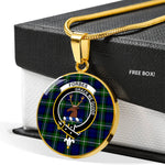 Forbes Modern Clan Scotland Tartan Plaid Circle Pendant Necklace Jewelry Gift For Women,Gold Circle Necklace,Gold Necklace,Gold Necklace For Women,Necklaces Jewelry For Women,Silver Circle Necklace,Silver Necklace,Sterling Silver Necklace,Tartan Crest Circle Necklaces