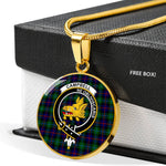 Campbell Of Cawdor Modern Clan Scotland Tartan Plaid Circle Pendant Necklace Jewelry Gift For Women,Gold Circle Necklace,Gold Necklace,Gold Necklace For Women,Necklaces Jewelry For Women,Silver Circle Necklace,Silver Necklace,Sterling Silver Necklace,Tartan Crest Circle Necklaces