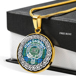 Lockhart Tartan Gold Circle Necklace,Gold Necklace,Gold Necklace For Women,Necklaces Jewelry For Women,Silver Circle Necklace,Silver Necklace,Sterling Silver Necklace,Tartan Crest Circle Necklaces,tartan jewelry necklace,tartan necklaces,tartan plaid necklace