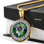 Donald Crest Tartan Crest Circle Necklaces, Necklaces Jewelry For Women, Gold Circle Necklace, Silver Circle Necklace, Gold Necklace, Silver Necklace, Gold Necklace For Women, Custom Necklace, Sterling Silver Necklace