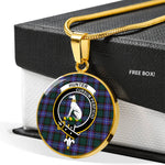 Hunter Modern Clan Scotland Tartan Plaid Circle Pendant Necklace Jewelry Gift For Women,Gold Circle Necklace,Gold Necklace,Gold Necklace For Women,Necklaces Jewelry For Women,Silver Circle Necklace,Silver Necklace,Sterling Silver Necklace,Tartan Crest Circle Necklaces
