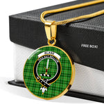 Blane Clan Scotland Tartan Plaid Circle Pendant Necklace Jewelry Gift For Women,Gold Circle Necklace,Gold Necklace,Gold Necklace For Women,Necklaces Jewelry For Women,Silver Circle Necklace,Silver Necklace,Sterling Silver Necklace,Tartan Crest Circle Necklaces