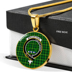 MacArthur Clan Scotland Tartan Plaid Circle Pendant Necklace Jewelry Gift For Women,Gold Circle Necklace,Gold Necklace,Gold Necklace For Women,Necklaces Jewelry For Women,Silver Circle Necklace,Silver Necklace,Sterling Silver Necklace,Tartan Crest Circle Necklaces