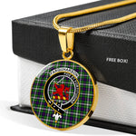 Farquharson Clan Scotland Tartan Plaid Circle Pendant Necklace Jewelry Gift For Women,Gold Circle Necklace,Gold Necklace,Gold Necklace For Women,Necklaces Jewelry For Women,Silver Circle Necklace,Silver Necklace,Sterling Silver Necklace,Tartan Crest Circle Necklaces