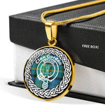 Gordon Tartan Gold Circle Necklace,Gold Necklace,Gold Necklace For Women,Necklaces Jewelry For Women,Silver Circle Necklace,Silver Necklace,Sterling Silver Necklace,Tartan Crest Circle Necklaces,tartan jewelry necklace,tartan necklaces,tartan plaid necklace