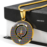 MacIntyre Ancient Clan Scotland Tartan Plaid Circle Pendant Necklace Jewelry Gift For Women,Gold Circle Necklace,Gold Necklace,Gold Necklace For Women,Necklaces Jewelry For Women,Silver Circle Necklace,Silver Necklace,Sterling Silver Necklace,Tartan Crest Circle Necklaces