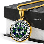 Lamont Crest Tartan Crest Circle Necklaces, Necklaces Jewelry For Women, Gold Circle Necklace, Silver Circle Necklace, Gold Necklace, Silver Necklace, Gold Necklace For Women, Custom Necklace, Sterling Silver Necklace