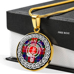 Fraser of Lovat Tartan Gold Circle Necklace,Gold Necklace,Gold Necklace For Women,Necklaces Jewelry For Women,Silver Circle Necklace,Silver Necklace,Sterling Silver Necklace,Tartan Crest Circle Necklaces,tartan jewelry necklace,tartan necklaces,tartan plaid necklace