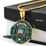 MacDonald Clan Ranald Of The Isles Hunting Ancient Clan Scotland Tartan Plaid Circle Pendant Necklace Jewelry Gift For Women,Gold Circle Necklace,Gold Necklace,Gold Necklace For Women,Necklaces Jewelry For Women,Silver Circle Necklace,Silver Necklace,Sterling Silver Necklace,Tartan Crest Circle Necklaces