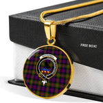 MacDonell Of Glengarry Modern Clan Scotland Tartan Plaid Circle Pendant Necklace Jewelry Gift For Women,Gold Circle Necklace,Gold Necklace,Gold Necklace For Women,Necklaces Jewelry For Women,Silver Circle Necklace,Silver Necklace,Sterling Silver Necklace,Tartan Crest Circle Necklaces