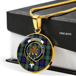 MacKenzie Clan Scotland Tartan Plaid Circle Pendant Necklace Jewelry Gift For Women,Gold Circle Necklace,Gold Necklace,Gold Necklace For Women,Necklaces Jewelry For Women,Silver Circle Necklace,Silver Necklace,Sterling Silver Necklace,Tartan Crest Circle Necklaces