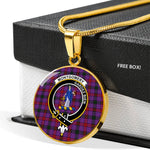 Montgomery Modern Clan Scotland Tartan Plaid Circle Pendant Necklace Jewelry Gift For Women,Gold Circle Necklace,Gold Necklace,Gold Necklace For Women,Necklaces Jewelry For Women,Silver Circle Necklace,Silver Necklace,Sterling Silver Necklace,Tartan Crest Circle Necklaces