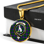 Hunter Clan Scotland Tartan Plaid Circle Pendant Necklace Jewelry Gift For Women,Gold Circle Necklace,Gold Necklace,Gold Necklace For Women,Necklaces Jewelry For Women,Silver Circle Necklace,Silver Necklace,Sterling Silver Necklace,Tartan Crest Circle Necklaces