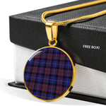Pride Of Scotland Clan Scotland Tartan Plaid Circle Pendant Necklace Jewelry Gift For Women,Gold Circle Necklace,Gold Necklace,Gold Necklace For Women,Necklaces Jewelry For Women,Silver Circle Necklace,Silver Necklace,Sterling Silver Necklace,Tartan Crest Circle Necklaces