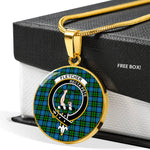 Fletcher Clan Scotland Tartan Plaid Circle Pendant Necklace Jewelry Gift For Women,Gold Circle Necklace,Gold Necklace,Gold Necklace For Women,Necklaces Jewelry For Women,Silver Circle Necklace,Silver Necklace,Sterling Silver Necklace,Tartan Crest Circle Necklaces