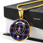 Dunlop Modern Clan Scotland Tartan Plaid Circle Pendant Necklace Jewelry Gift For Women,Gold Circle Necklace,Gold Necklace,Gold Necklace For Women,Necklaces Jewelry For Women,Silver Circle Necklace,Silver Necklace,Sterling Silver Necklace,Tartan Crest Circle Necklaces