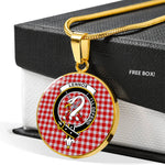 Lennox Crest Dress Clan Scotland Tartan Plaid Circle Pendant Necklace Jewelry Gift For Women,Gold Circle Necklace,Gold Necklace,Gold Necklace For Women,Necklaces Jewelry For Women,Silver Circle Necklace,Silver Necklace,Sterling Silver Necklace,Tartan Crest Circle Necklaces