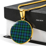 Blackwatch Ancient Clan Scotland Tartan Plaid Circle Pendant Necklace Jewelry Gift For Women,Gold Circle Necklace,Gold Necklace,Gold Necklace For Women,Necklaces Jewelry For Women,Silver Circle Necklace,Silver Necklace,Sterling Silver Necklace,Tartan Crest Circle Necklaces