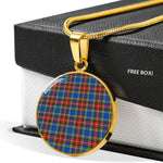 MacBeth Modern Clan Scotland Tartan Plaid Circle Pendant Necklace Jewelry Gift For Women,Gold Circle Necklace,Gold Necklace,Gold Necklace For Women,Necklaces Jewelry For Women,Silver Circle Necklace,Silver Necklace,Sterling Silver Necklace,Tartan Crest Circle Necklaces
