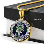 Pinkerton Crest Tartan Crest Circle Necklaces, Necklaces Jewelry For Women, Gold Circle Necklace, Silver Circle Necklace, Gold Necklace, Silver Necklace, Gold Necklace For Women, Custom Necklace, Sterling Silver Necklace