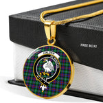 Calder Clan Scotland Tartan Plaid Circle Pendant Necklace Jewelry Gift For Women,Gold Circle Necklace,Gold Necklace,Gold Necklace For Women,Necklaces Jewelry For Women,Silver Circle Necklace,Silver Necklace,Sterling Silver Necklace,Tartan Crest Circle Necklaces
