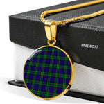 MacKinlay Modern Clan Scotland Tartan Plaid Circle Pendant Necklace Jewelry Gift For Women,Gold Circle Necklace,Gold Necklace,Gold Necklace For Women,Necklaces Jewelry For Women,Silver Circle Necklace,Silver Necklace,Sterling Silver Necklace,Tartan Crest Circle Necklaces