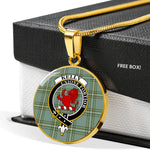 Kelly Clan Scotland Tartan Plaid Circle Pendant Necklace Jewelry Gift For Women,Gold Circle Necklace,Gold Necklace,Gold Necklace For Women,Necklaces Jewelry For Women,Silver Circle Necklace,Silver Necklace,Sterling Silver Necklace,Tartan Crest Circle Necklaces