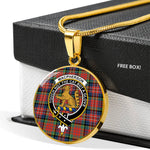 MacPherson Ancient Clan Scotland Tartan Plaid Circle Pendant Necklace Jewelry Gift For Women,Gold Circle Necklace,Gold Necklace,Gold Necklace For Women,Necklaces Jewelry For Women,Silver Circle Necklace,Silver Necklace,Sterling Silver Necklace,Tartan Crest Circle Necklaces