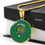 Johnstone Clan Scotland Tartan Plaid Circle Pendant Necklace Jewelry Gift For Women,Gold Circle Necklace,Gold Necklace,Gold Necklace For Women,Necklaces Jewelry For Women,Silver Circle Necklace,Silver Necklace,Sterling Silver Necklace,Tartan Crest Circle Necklaces