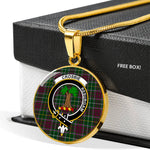 Crosbie Clan Scotland Tartan Plaid Circle Pendant Necklace Jewelry Gift For Women,Gold Circle Necklace,Gold Necklace,Gold Necklace For Women,Necklaces Jewelry For Women,Silver Circle Necklace,Silver Necklace,Sterling Silver Necklace,Tartan Crest Circle Necklaces