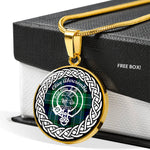 Abercrombie Tartan Gold Circle Necklace,Gold Necklace,Gold Necklace For Women,Necklaces Jewelry For Women,Silver Circle Necklace,Silver Necklace,Sterling Silver Necklace,Tartan Crest Circle Necklaces,tartan jewelry necklace,tartan necklaces,tartan plaid necklace