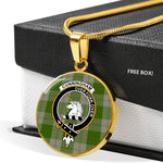 Cunningham Dress Green Dancers Clan Scotland Tartan Plaid Circle Pendant Necklace Jewelry Gift For Women,Gold Circle Necklace,Gold Necklace,Gold Necklace For Women,Necklaces Jewelry For Women,Silver Circle Necklace,Silver Necklace,Sterling Silver Necklace,Tartan Crest Circle Necklaces