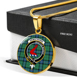Armstrong Ancient Clan Scotland Tartan Plaid Circle Pendant Necklace Jewelry Gift For Women,Gold Circle Necklace,Gold Necklace,Gold Necklace For Women,Necklaces Jewelry For Women,Silver Circle Necklace,Silver Necklace,Sterling Silver Necklace,Tartan Crest Circle Necklaces
