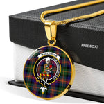 MacLennan Clan Scotland Tartan Plaid Circle Pendant Necklace Jewelry Gift For Women,Gold Circle Necklace,Gold Necklace,Gold Necklace For Women,Necklaces Jewelry For Women,Silver Circle Necklace,Silver Necklace,Sterling Silver Necklace,Tartan Crest Circle Necklaces