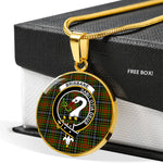 Brisbane Clan Scotland Tartan Plaid Circle Pendant Necklace Jewelry Gift For Women,Gold Circle Necklace,Gold Necklace,Gold Necklace For Women,Necklaces Jewelry For Women,Silver Circle Necklace,Silver Necklace,Sterling Silver Necklace,Tartan Crest Circle Necklaces