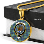 Leslie Hunting Ancient Clan Scotland Tartan Plaid Circle Pendant Necklace Jewelry Gift For Women,Gold Circle Necklace,Gold Necklace,Gold Necklace For Women,Necklaces Jewelry For Women,Silver Circle Necklace,Silver Necklace,Sterling Silver Necklace,Tartan Crest Circle Necklaces