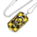 Barclay Dress Modern Scottish Clan Tartan Military Necklace, Tartan Military Dog Tag Necklace Jewelry, Personalized Dog Tag, Custom Military Dog Tags, Personalized Dog Tags For Humans